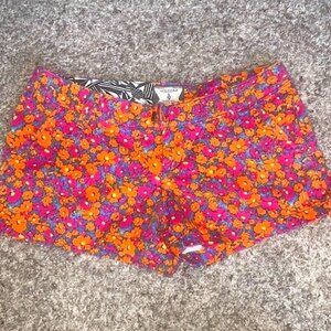 Y2K Volcom floral low rise shortie shorts